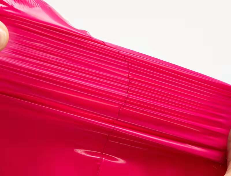 锡林郭勒盟玫红色快递袋-05