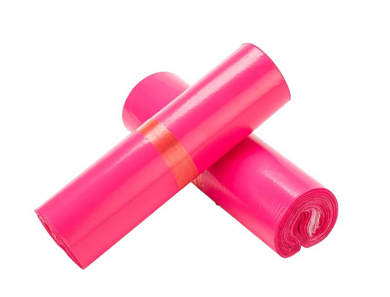 锡林郭勒盟玫红色快递袋-02